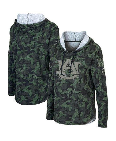 Women's Camo Auburn Tigers OHT Military-Inspired Appreciation Hoodie Long Sleeve T-shirt