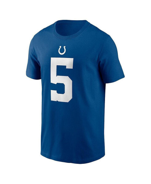 Men's Anthony Richardson Royal Indianapolis Colts 2023 NFL Draft First Round Pick Player Name Number T-Shirt