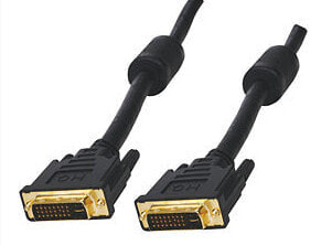 InLine DVI-I cable - 18+5 M/M - Single Link - 2 ferrite cores - 2m