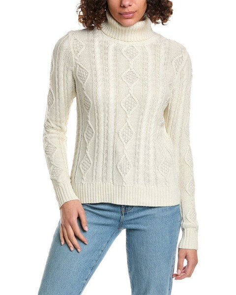 Minnie Rose Ombre Cable Turtleneck Sweater Women's