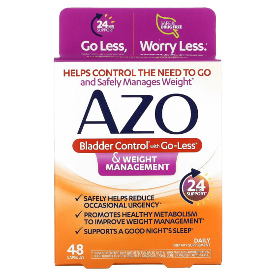 Bladder Control with Go-Less & Weight Management, 48 Capsules