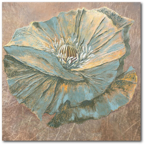 Rian Withaar Blue Flower Gallery-Wrapped Canvas Wall Art - 16" x 16"