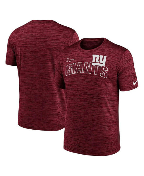 Men's Red New York Giants Velocity Arch Performance T-shirt
