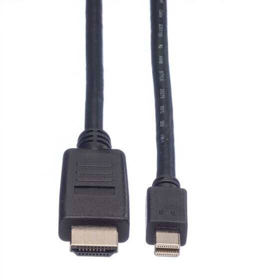 VALUE Mini DisplayPort Cable - Mini DP-HDTV - M/M - 3 m - 3 m - Mini DisplayPort - Male - Male - Straight - Straight
