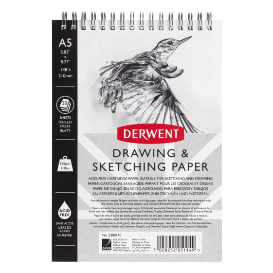 DERWENT A5 165g Sketch Notebook