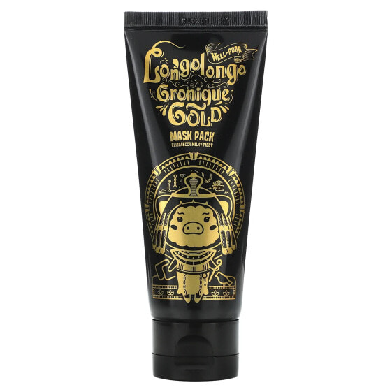 Milky Piggy, Hell-Pore Longolongo Gronique Gold Beauty Mask Pack, 3.38 fl oz (100 ml)