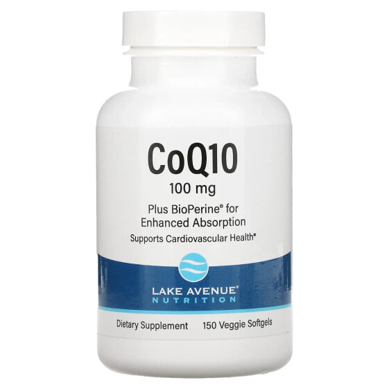 CoQ10 with Bioperine, 100 mg, 150 Softgels