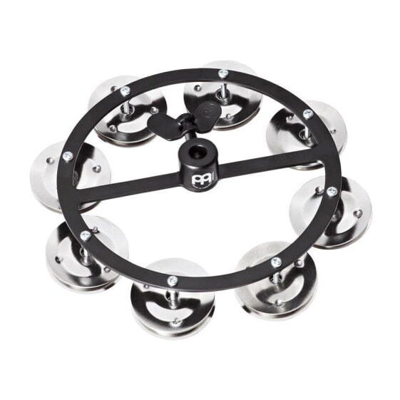 Meinl HiHat Tambourine HTHH1BK, Metal, Steel Jingles,SingleRow