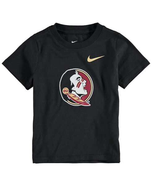 Toddler Boys and Girls Black Florida State Seminoles Logo T-shirt