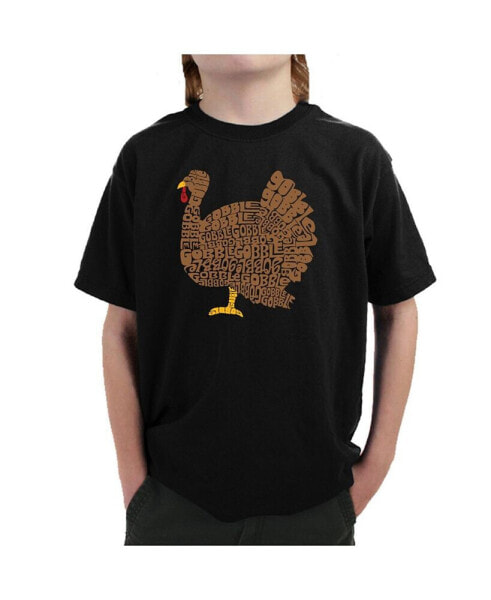 Thanksgiving - Boy's Child Word Art T-Shirt