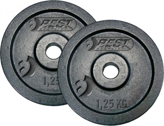 Best Sporting Obciążenie Żeliwne Czarne 2x1,25 kg Fi 30mm