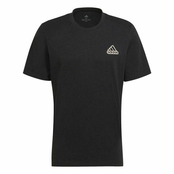 Men’s Short Sleeve T-Shirt Adidas Essentials Feel Comfy Black
