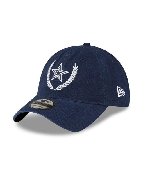 Men's Navy Dallas Cowboys Leaves 9TWENTY Adjustable Hat