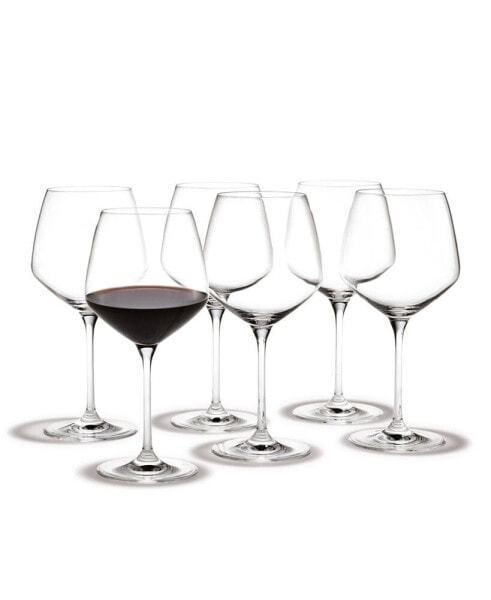 Perfection Burgundy Glasses, Set of 6
