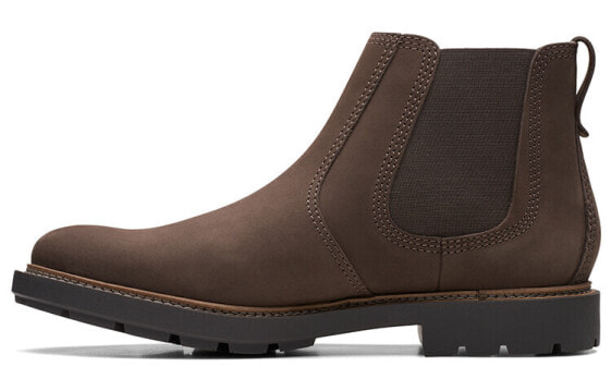 Классические мужские кожаные ботинки Clarks Craftdale2Hall 261691277 Deep Brown