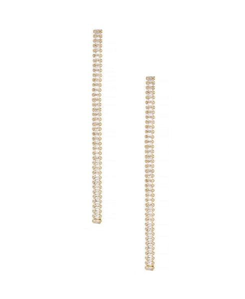 Singular 18K Gold Plated Drop Earrings