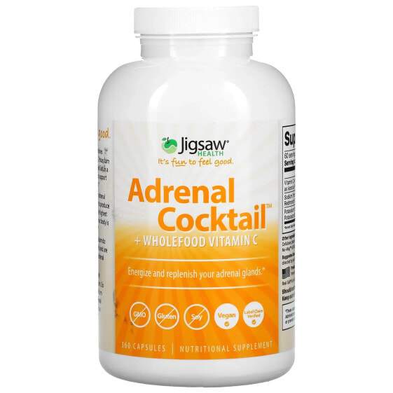 Витамин C Jigsaw Health Adrenal Cocktail + Wholefood, 360 капсул