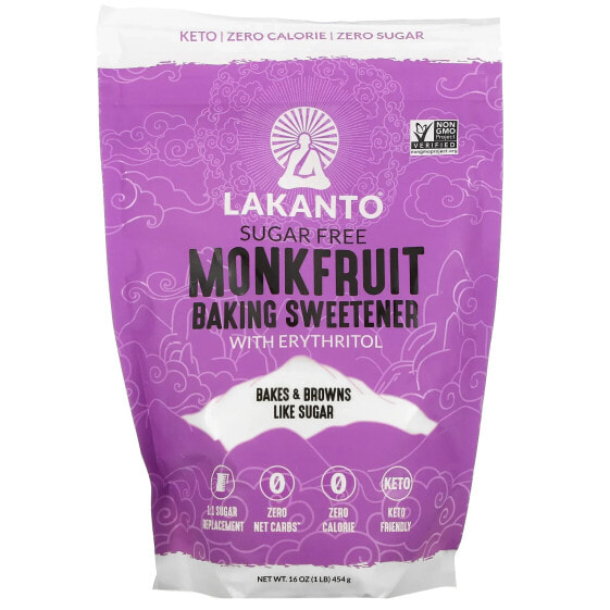 Monkfruit Sweetener with Erythritol, Baking, 16 oz (454 g)