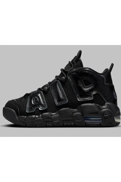 The “Triple-Black” GS Pack Adds The Nike Air More Uptempo