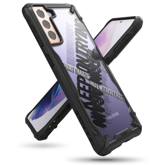 Чехол для смартфона Ringke Fusion X Galaxy S21+ 5G Черный_predicessory