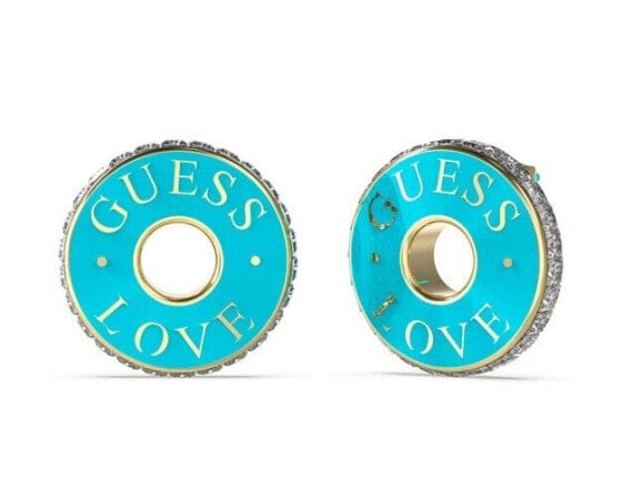 Original gold-plated earrings Love Guess JUBE04084JWYGTQT/U