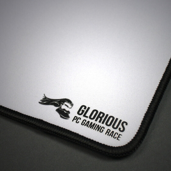 Glorious PC Gaming Race GW-E - Black - White - Monochromatic - Non-slip base - Gaming mouse pad