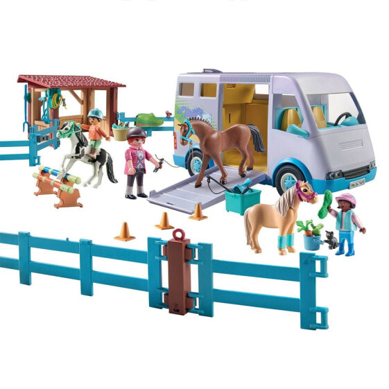 PLAYMOBIL Mobile Horse Riding School Construction Game