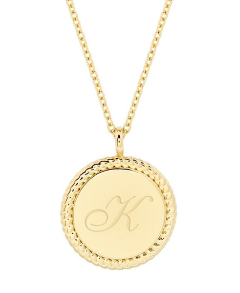14K Gold Plated Charlie Initial Pendant
