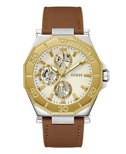 Часы Guess Analog Brown Leather Watch