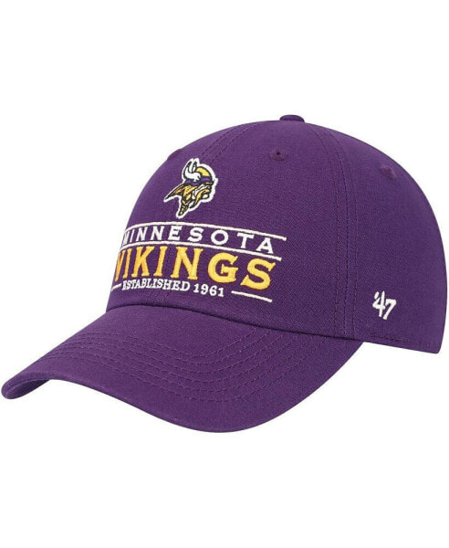 Men's Purple Minnesota Vikings Vernon Clean Up Adjustable Hat