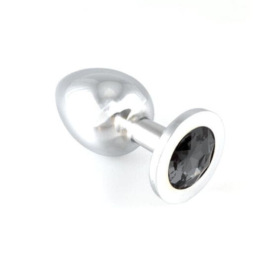 Анальный пробки BONDAGE PLAY Butt plug, metal-9,7 см, сталь, чернаяё 9.7 смх4 см, 360 гр