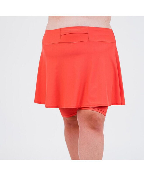 Plus Size Midi Swim Skort