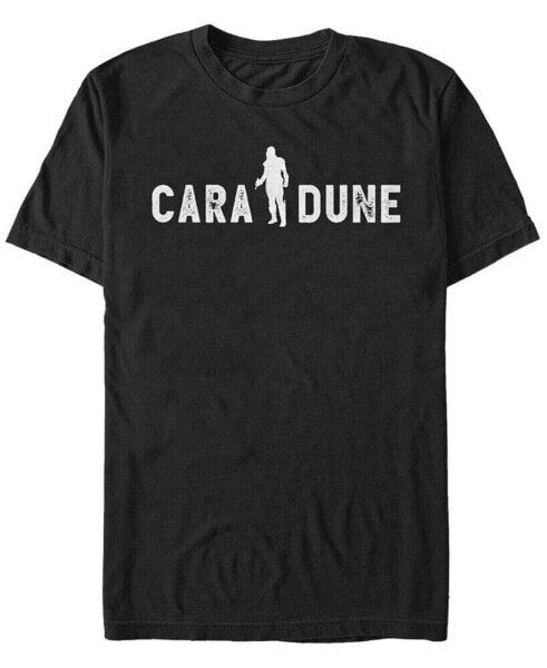 Star Wars The Mandalorian Cara Dune Silhouette Short Sleeve Men's T-shirt