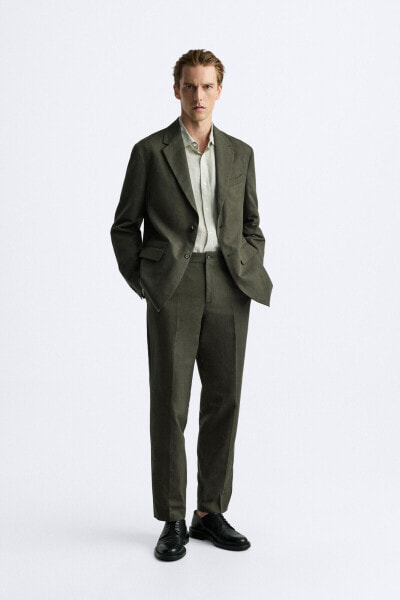 COTTON - LINEN SUIT TROUSERS