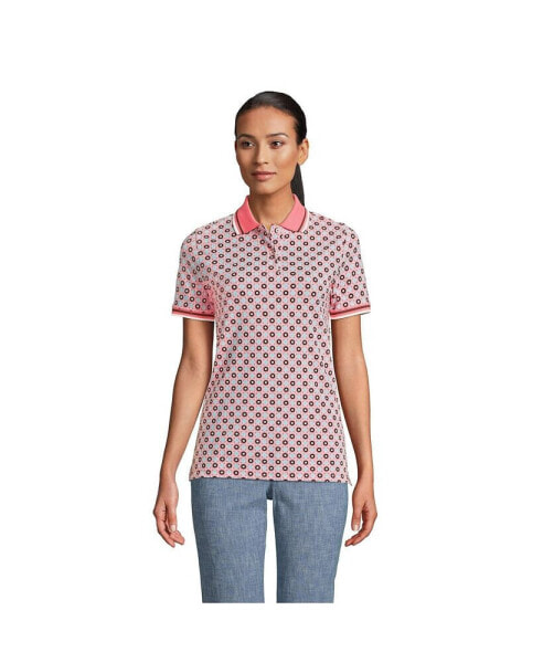 Women's Mesh Cotton Short Sleeve Polo Shirt