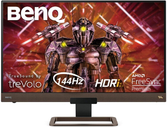 BenQ EX2780Q Gaming Monitor 68.6 cm / 27 Inch WQHD 144Hz HDR 120Hz Compatible with Xbox Series X, Metallic Brown