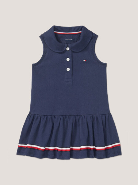 Babies' Sleeveless Stretch Polo Dress