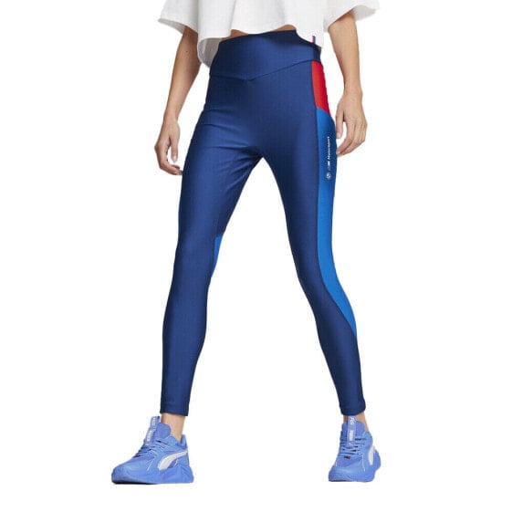 Puma Bmw Mms Athletic Leggings Womens Blue Athletic Casual 62418004