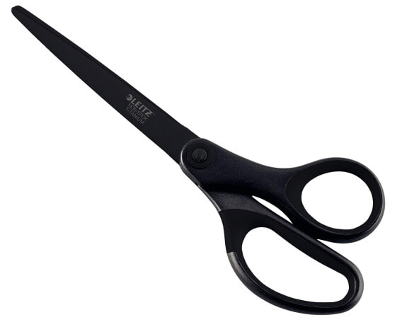Esselte Leitz 54196095 - Straight cut - Single - Black - Stainless steel - Straight handle - Office scissors