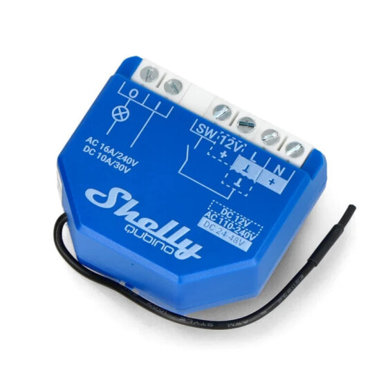 Przetłumacz Shelly Qubino Wave 1 - single-channel smart switch Z-Wave 230 V