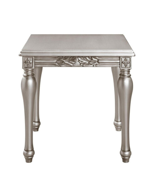 Pelumi END TABLE Platinum Finish