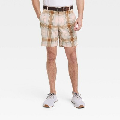Men's Plaid Golf Shorts 8" - All in Motion