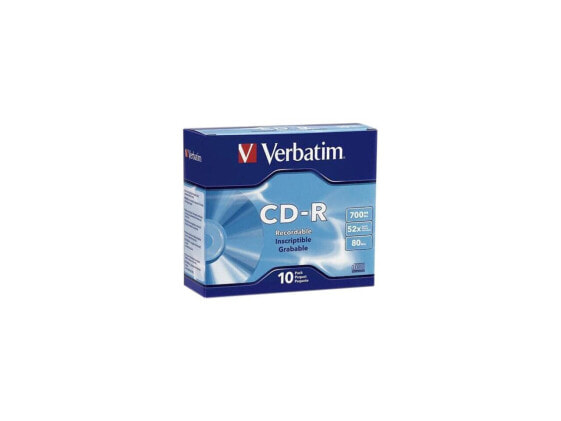 Verbatim 700MB 52X CD-R 10 Packs Disc Model 94935