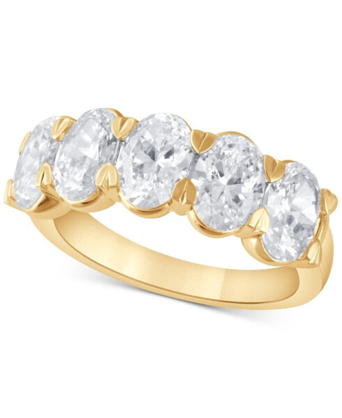 Certified Lab Grown Diamond Oval-Cut Band (3-1/2 ct. t.w.) in 14k Gold