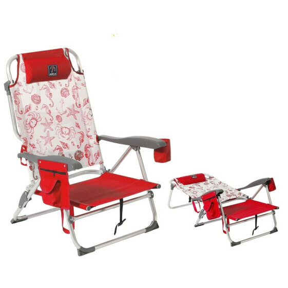 Садовый стул Shico Пляжный красный 87 x 51 x 23 см