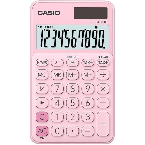 Калькулятор настольный CASIO SL-310UC-PK розовый пластик