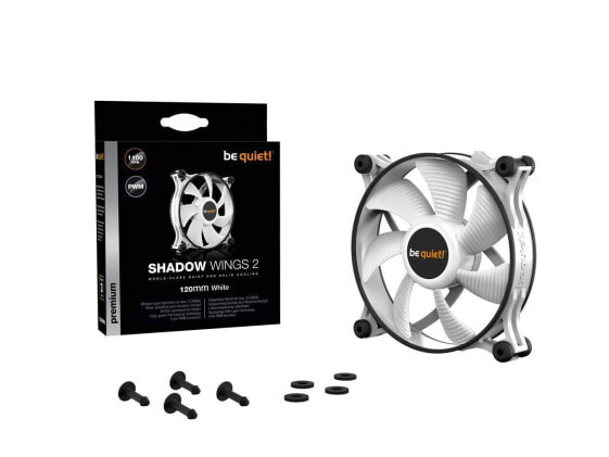 be quiet BL089 120mm Shadow Wings 2 Cooling Fan, White