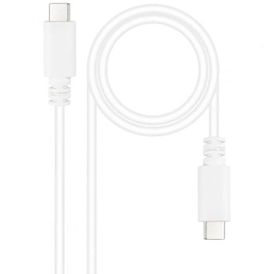 NANOCABLE 10.01.2301-W 1 m USB-C cable