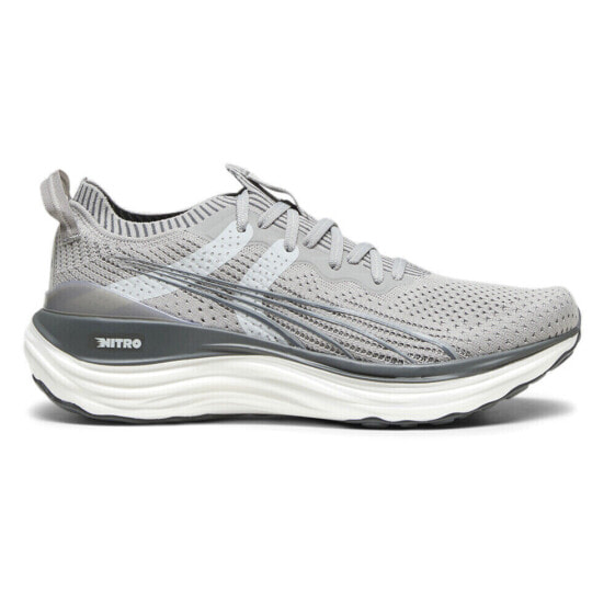 Puma Foreverrun Nitro Knit Running Mens Grey Sneakers Athletic Shoes 37913903