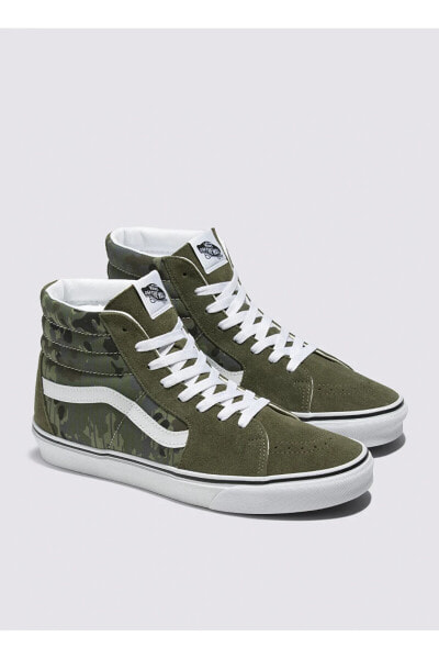 Yeşil Erkek Süet Lifestyle Ayakkabı VN0007NSBGK1 SK8-Hi